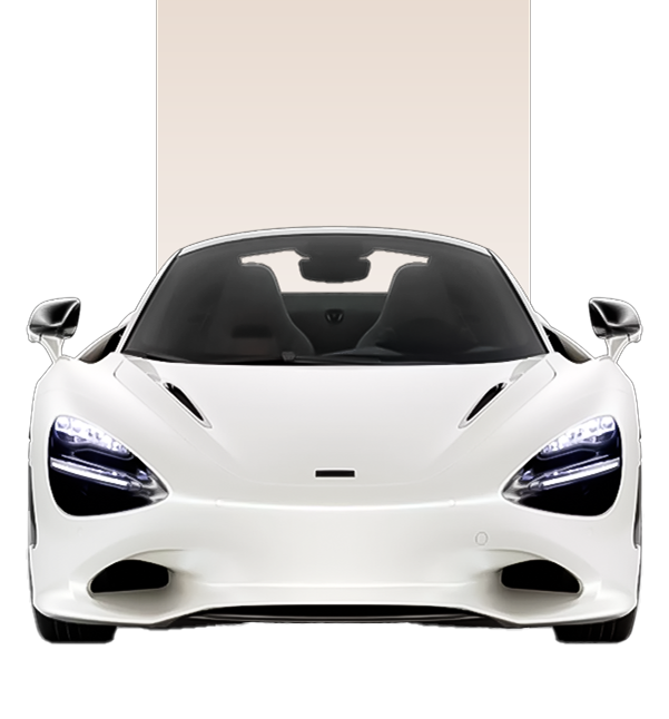 White sports car